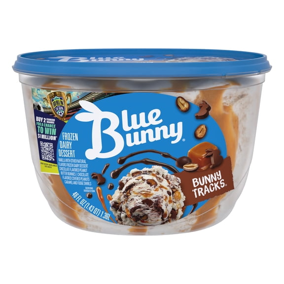 Blue Bunny Bunny Tracks Premium Frozen Dessert, 46 fl oz