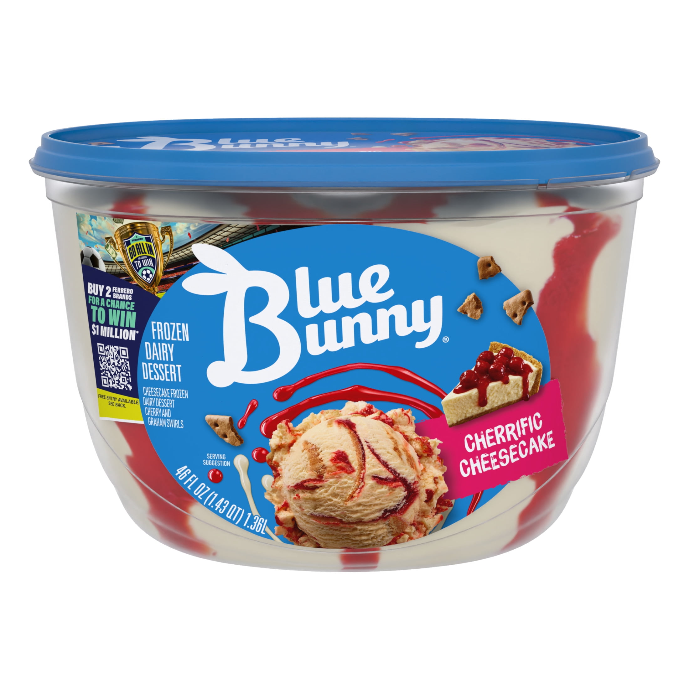 Blue Bunny Cherrific Cheesecake Premium Frozen Dessert, 46 fl oz
