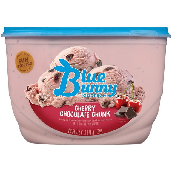 Blue Bunny Cherry Chocolate Chunk Ice Cream 46 fl oz