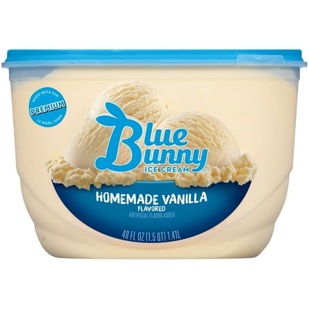 Blue Bunny Homemade Vanilla Premium Ice Cream 48 fl oz