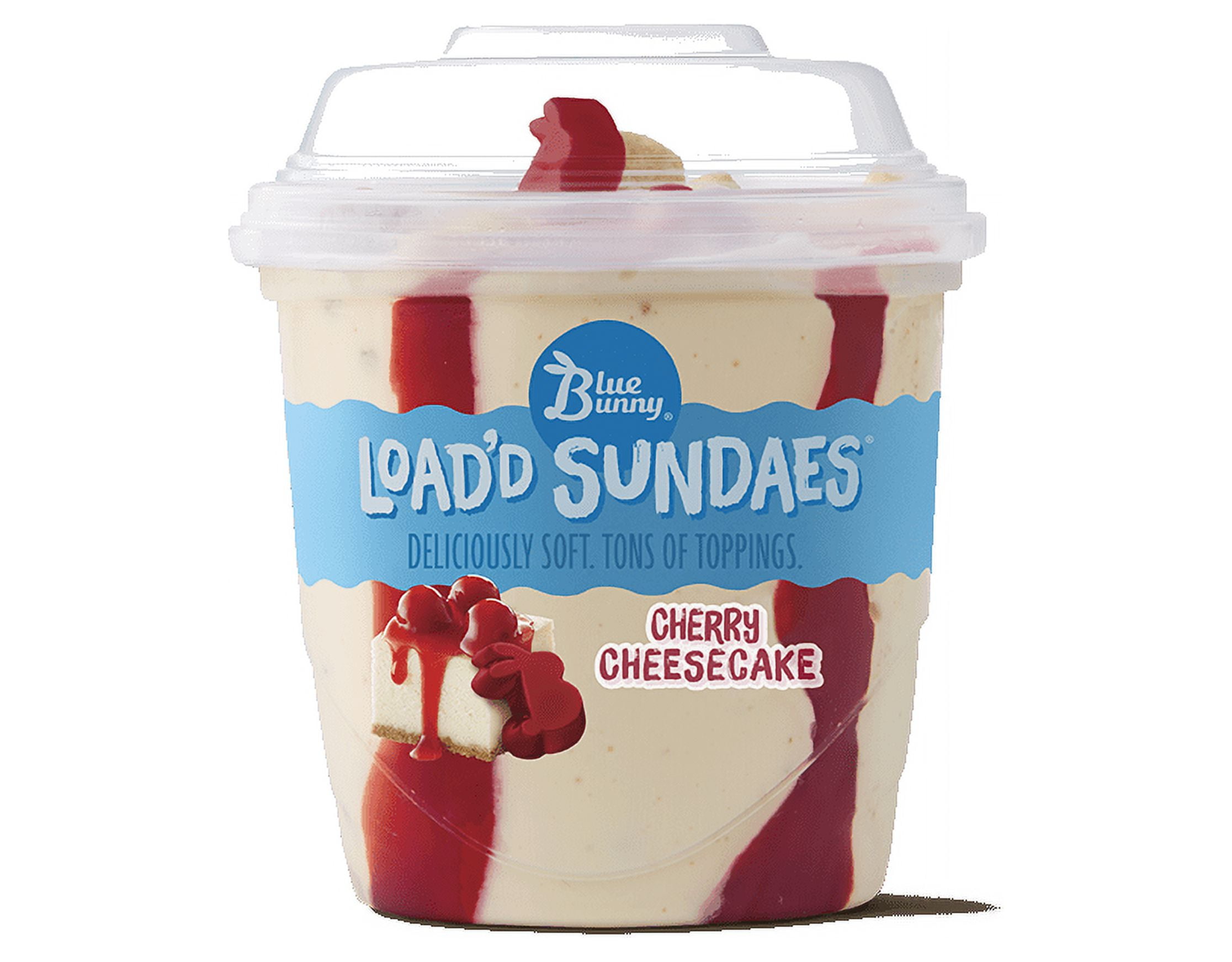 Blue Bunny Load'd Sundaes Cherry Cheesecake Cup