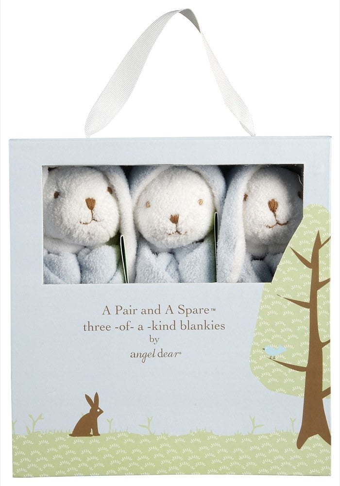 Angel Dear Pair And A Spare Woodland Blankie Set - 3 Pack Ultra-Soft Microfiber Baby Blankets