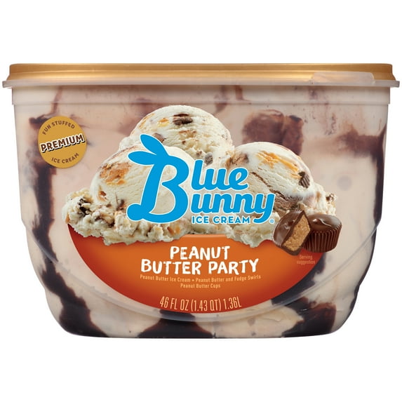 Blue Bunny Peanut Butter Party Premium Ice Cream 46 fl oz