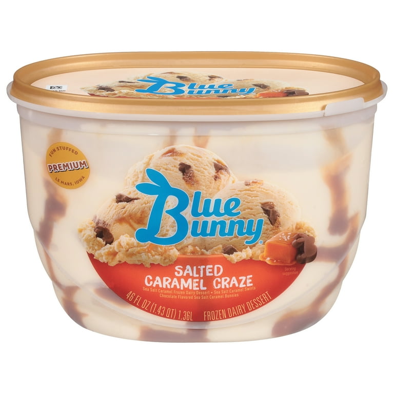 Blue Bunny Salted Caramel Craze Frozen Dessert 46 fl oz Walmart