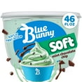 thumbnail image 1 of Blue Bunny Soft Mint Chocolate Chip, Frozen Dessert, 46 fl oz, 1 of 12
