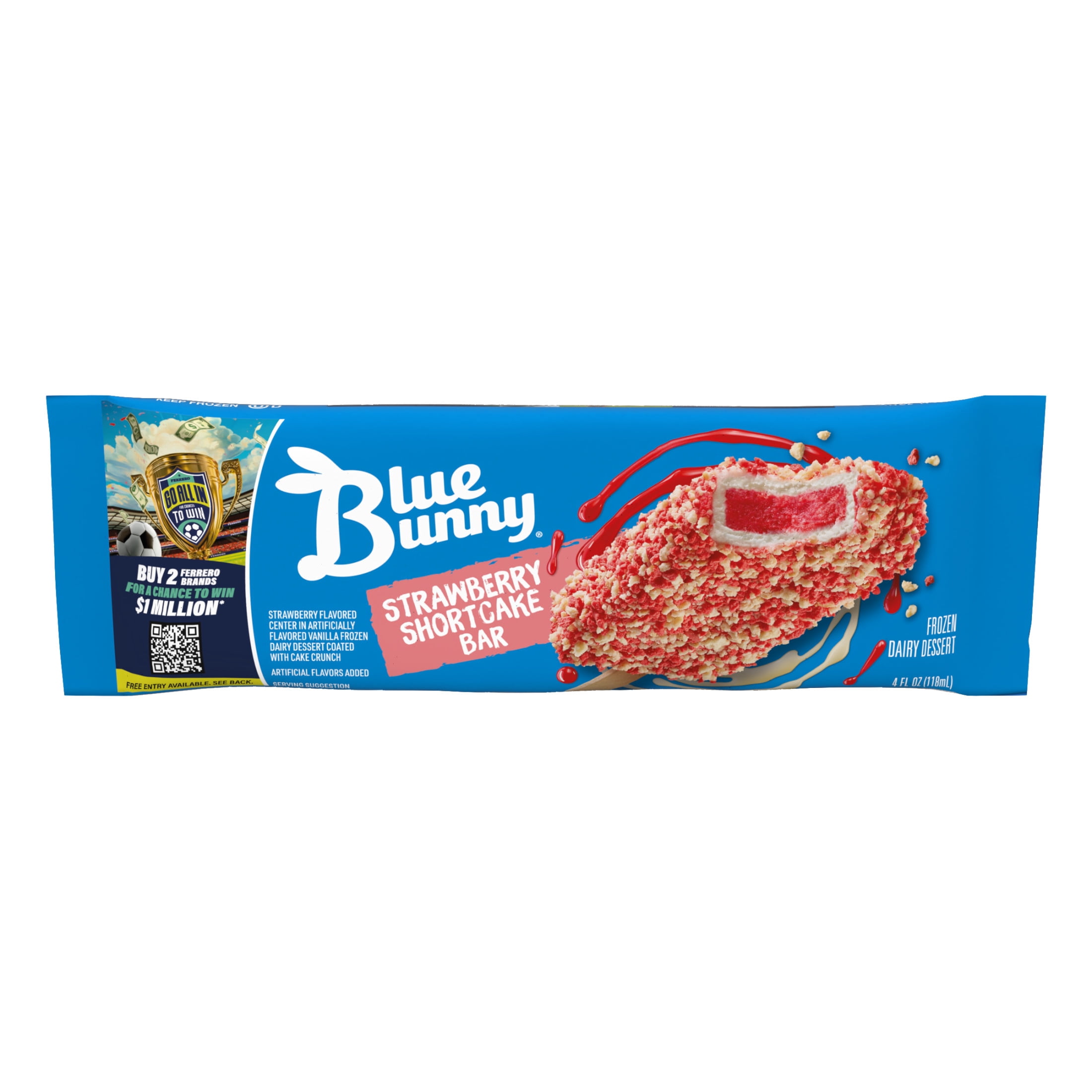 Blue Bunny Strawberry Shortcake Bar