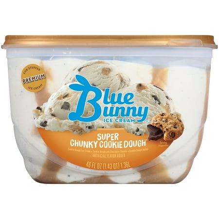 Blue Bunny Super Chunky Cookie Dough Ice Cream 46 fl oz