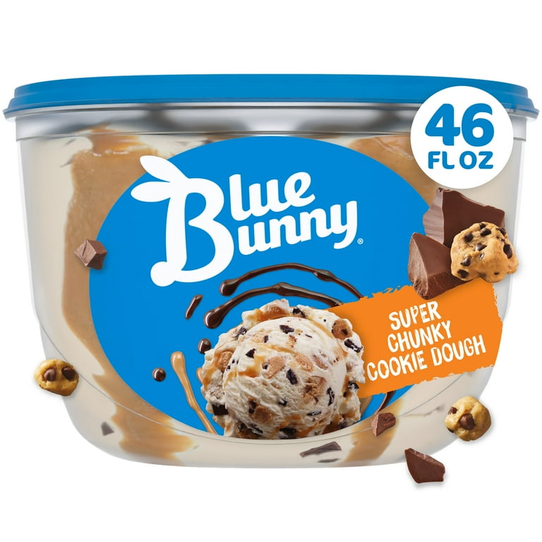 Blue Bunny Super Chunky Cookie Dough Premium Frozen Dessert, 46 fl