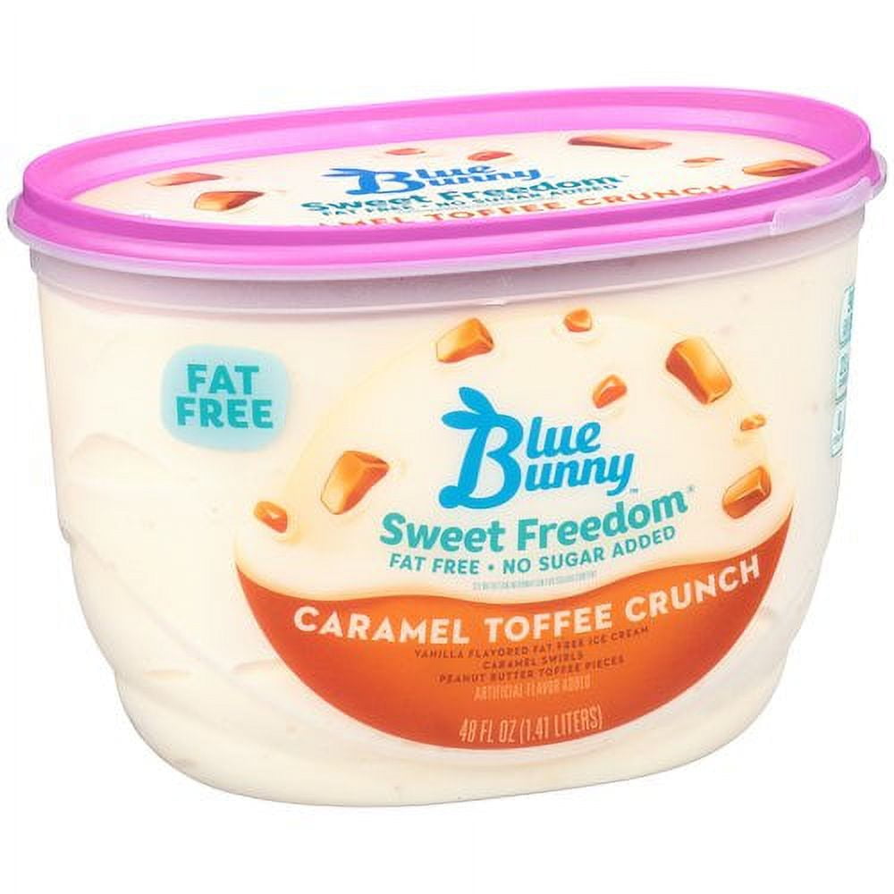 Blue Bunny Sweet Freedom Caramel Toffee Crunch Ice Cream, 48 fl oz