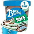 thumbnail image 1 of Blue Bunny Soft Mint Chocolate Frozen Dessert, 16 fl oz Pint, 1 of 13