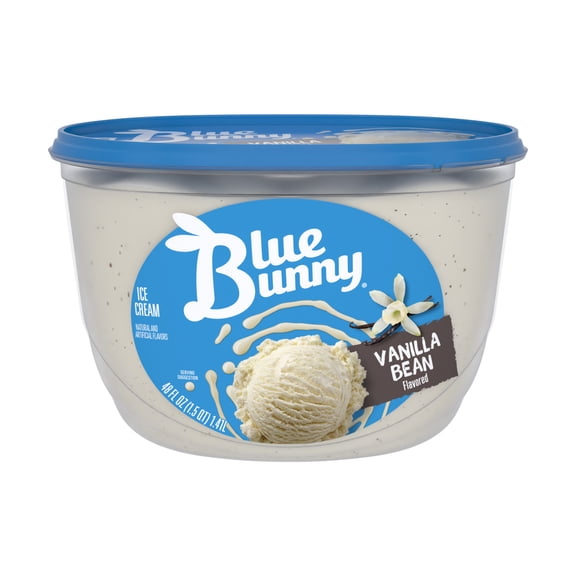 Blue Bunny Vanilla Bean Flavored Ice Cream, 48 fl oz