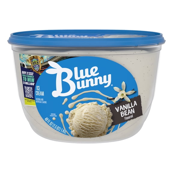 Blue Bunny Vanilla Bean Flavored Ice Cream, 48 fl oz