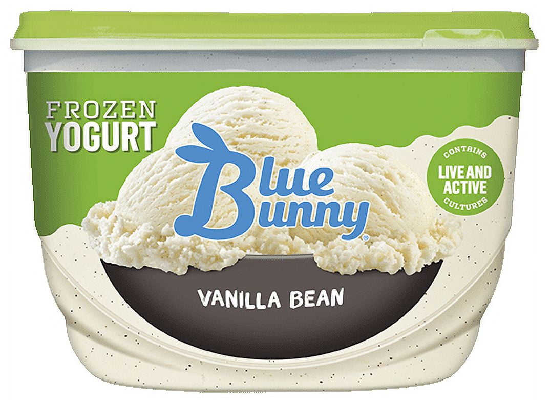Blue Bunny Vanilla Bean Frozen Yogurt, 48 fl oz - Walmart.com