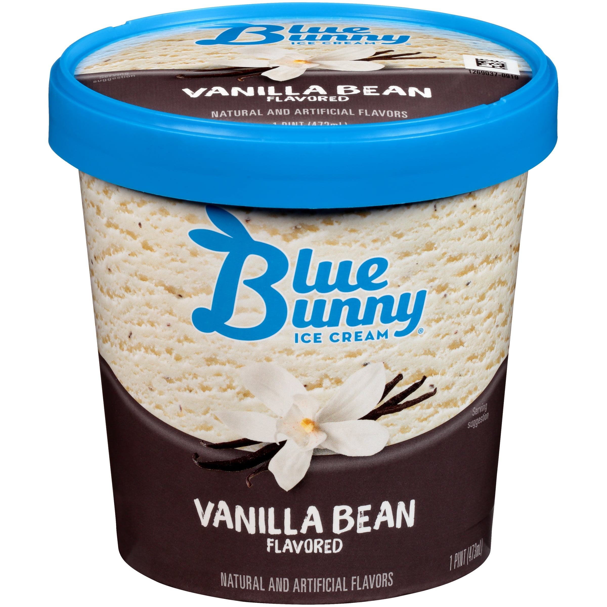 Blue Bunny Vanilla Bean Ice Cream , 16 fl oz - Walmart.com