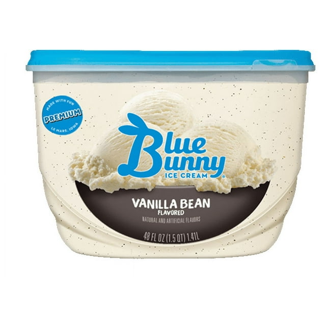 Blue Bunny Vanilla Bean Ice Cream, 48 fl oz