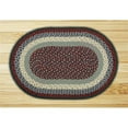 thumbnail image 1 of Blue-Burgundy Oval Rug, 1 of 1