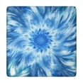 thumbnail image 1 of Blue Burst Pattern Square Fitted Tablecloth with Elastic Edge,Square Table Cover,Washable Elastic Table Cover for Home Kitchen Party Decor 34"x34", 1 of 6