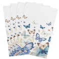 Blue Butterfly Farmhouse Kitchen Towels, Absorbent Microfiber Kitchen ...