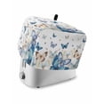 thumbnail image 1 of Blue Butterfly Farmhouse Toaster Cover 4 Slice, Large Kitchen Appliance Covers, Spring Pastoral Butterflies Toaster Oven Cover with Loop, Bread Machine Cover Polyester Dust Cover Protection, 1 of 4