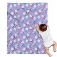 thumbnail image 1 of Blue Butterfly Flower Pattern Blanket,Comfortable Soft Flannel Throw Blanket,All Season,Warm Lightweight Blankets for Sofa Bed Couch Living Room Chair,30"x40", 1 of 4