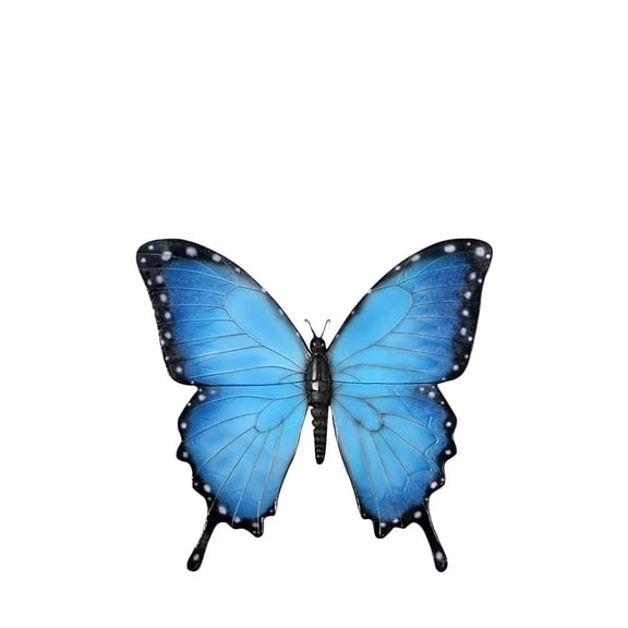 Blue Butterfly Insect Over Sized Statue