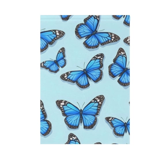 Blue Butterfly Pattern Garden Flag Double Sided 12 x 18/28 x 40 Inch Yard Flag Home Outdoor Yard Patio Lawn Decor