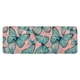 thumbnail image 1 of Blue Butterfly Pink Background Pattern Kitchen Rug Mat,Kitchen Runner Rugs Non Skid Washable,Decorative Kitchen Floor Mats for Kitchen,Sink,Laundry,17"x47.2", 1 of 7