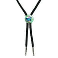 thumbnail image 1 of Blue Butterfly Purple Flowers Western Southwest Cowboy Necktie Bow Bolo Tie, 1 of 4