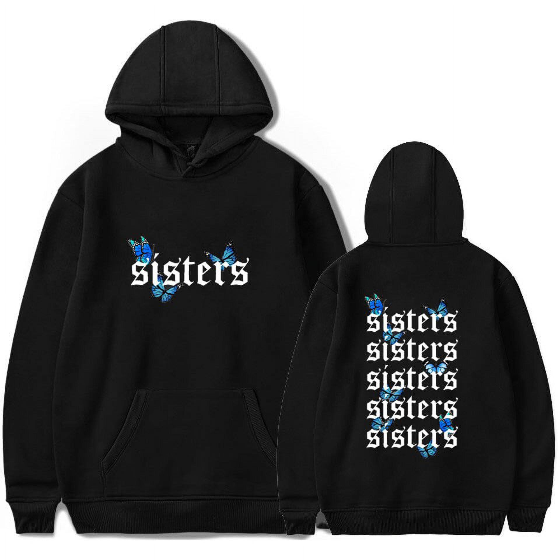 Blue Butterfly SISTERS Hoodie Sweatshirt James Charles Women Men Loose Casual Pullovers Walmart