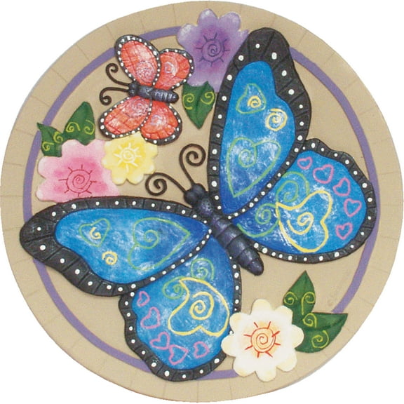 BUTTERFLY STEPPING STONE / DECORATIVE WALL PLAQUE