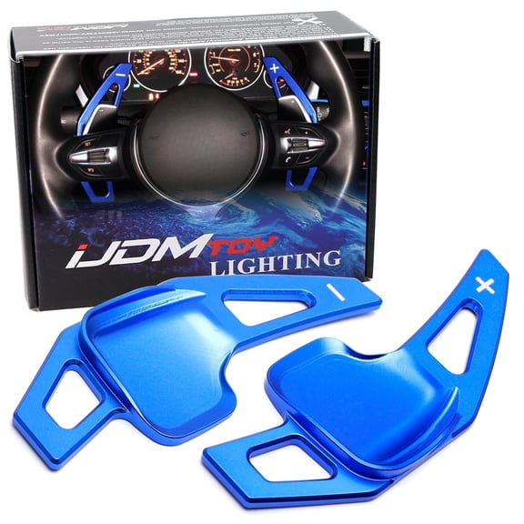 Blue CNC Billet Aluminum Large Paddle Extensions For BMW 2 3 4 X1 X2 X3 X4 X5 X6 Series, F22 F23 F30 F31 F33 F34 F15 F16 F25 F26