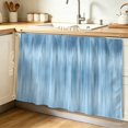 thumbnail image 1 of Blue Cabinet Curtain 28"W x 51"L, Modern Abstract Art Ombre Striped Dust-Proof Privacy Curtain for Closet Shelves Self Adhesive, Sink Skirt for Bathroom Vanity Kitchen Laundry Room, 1 of 9