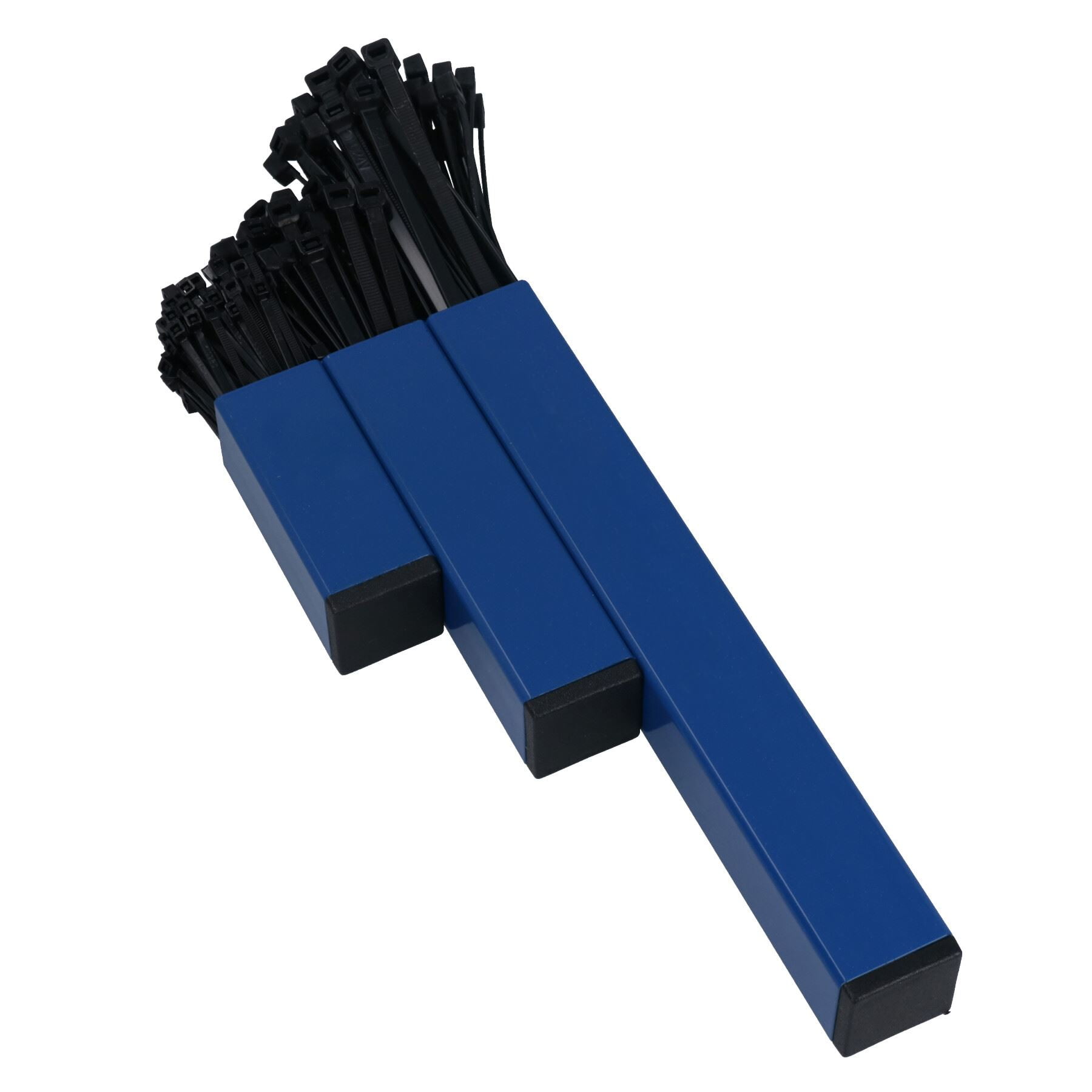 Blue Cable Tie Holder Storage Rack with Magnetic Fixings + 200 Cable ...