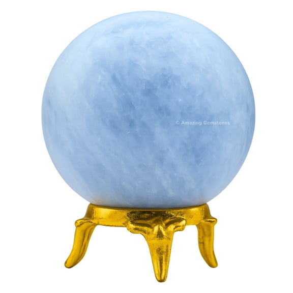 Blue Calcite Crystal Ball Sphere 2" Inches
