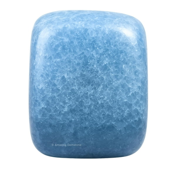 Blue Calcite Crystal Tumbled Stones Polished Rocks -(1 Piece)