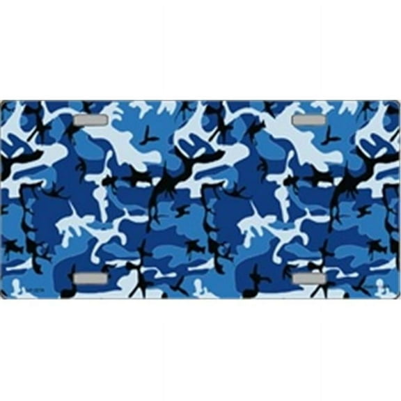 Blue Camo Camoflage Flat Automotive License Plates Blanks for Customizing