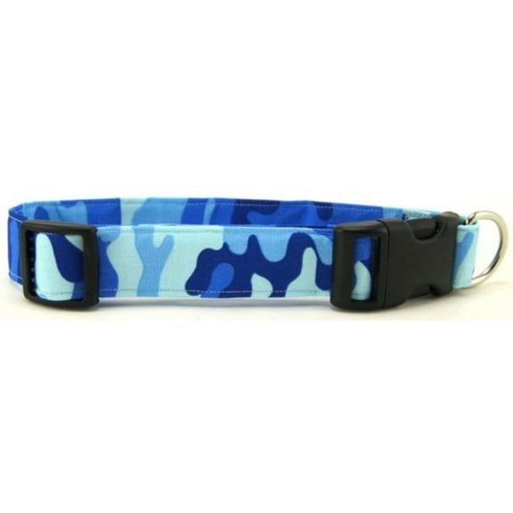 Blue Camo Dog Collar - Size - X-Large