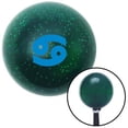 thumbnail image 1 of Blue Cancer Green Metal Flake Shift Knob with M16 x 1.5 Insert Shifter Auto Manual Brody, 1 of 1