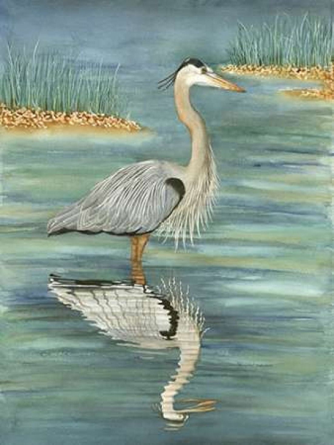Blue Canvas Art - Christine Reichow (18 x 24)