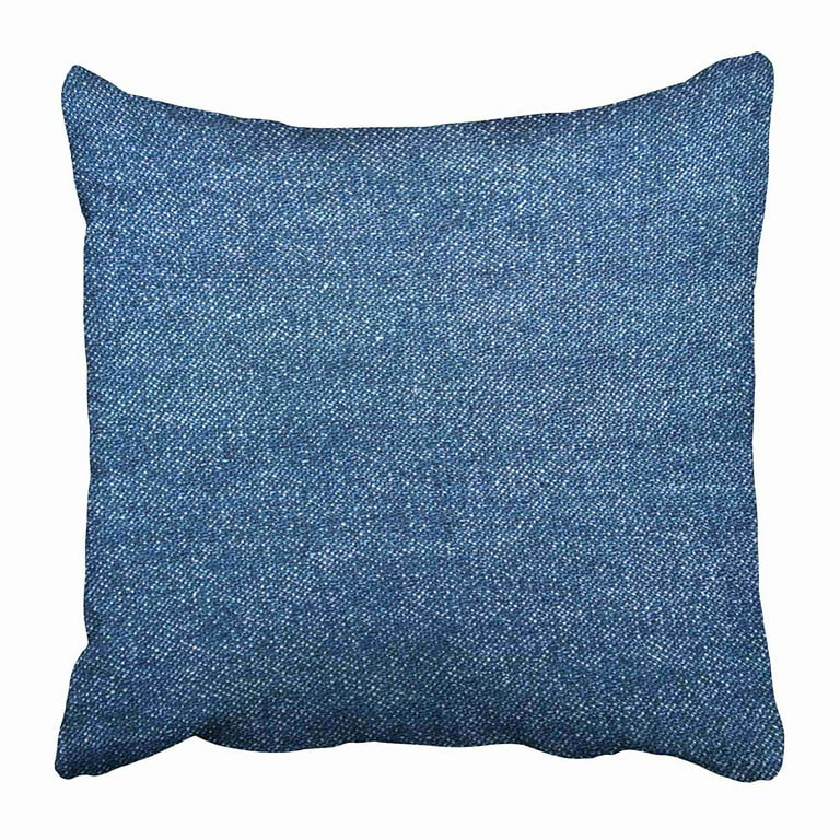 Blue Canvas Denim Closeup Color Cotton Garment Indigo Jean Material Pillow Case Cushion Cover 20x20 inch Walmart