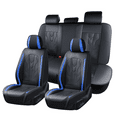 thumbnail image 1 of Blue Car Seat Covers for Mitsubishi Lancer 2008-2017 Car Seat Cover , Waterproof Faux Leather, 5 Piece Full Set, Non-slip, Easy to Clean and Install, Protect and Upgrade Seats, 1 of 9