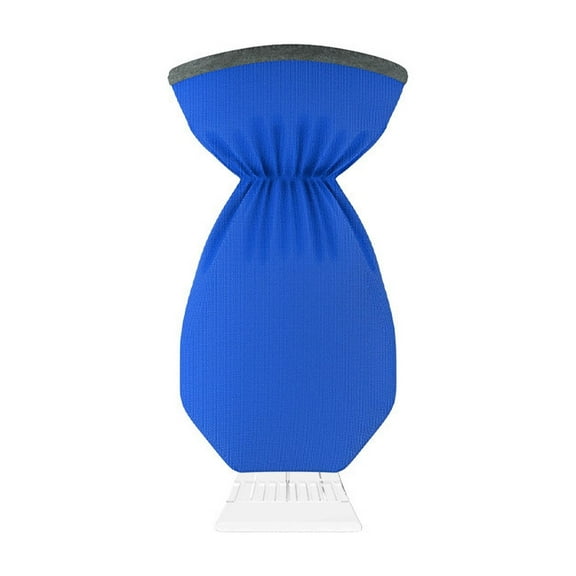 Blue Car Snow Shovel Ice Scraper Brush Snow Removal Tool With Protective Cover Winter Defrosting Equipment Blue 0.28 Pounds Efficient Performance