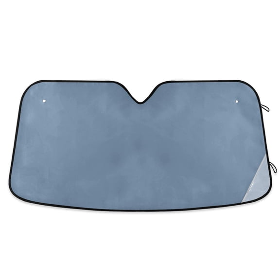 Blue Car Windshield Sun Shade Foldable Car Front Window Visor Heat and UV Protection 53x23.5