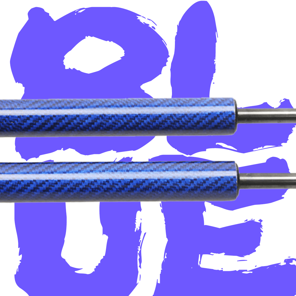 TENKIDOM Carbon Fiber Hood Struts Compatible With Mitsubishi Eclipse 2G 1995 1999 Shock Lift Supports Gas Dampers Bonnet Springs Kit No Drill Bolt On - View #8