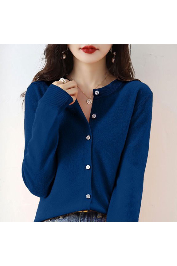 Blue Cardigan Sweaters for Women