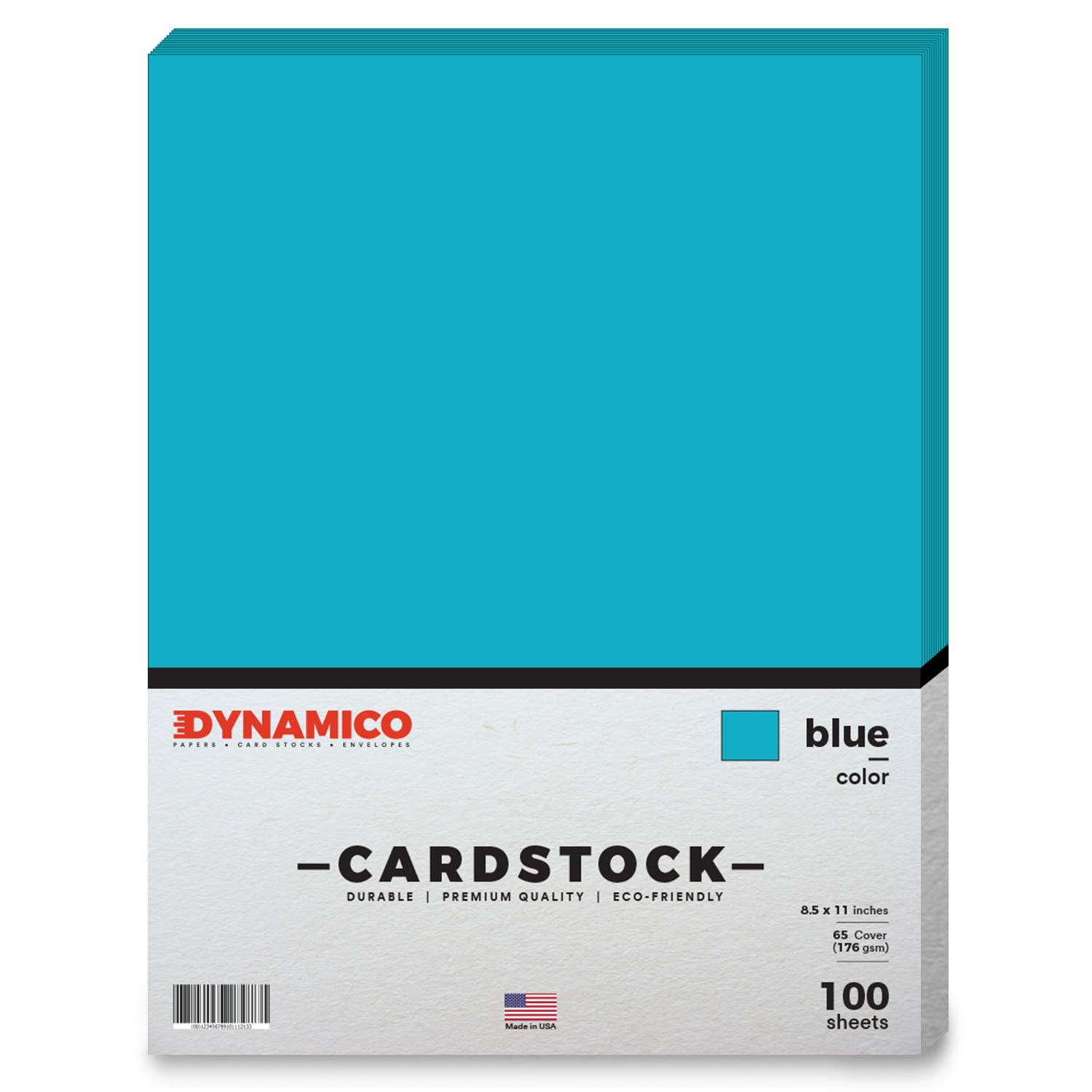 Blue Cardstock Paper ? 8 1/2 x 11" Medium weight 65 LB (175 gsm) Cover Card Stock - for Cards, Invitations, Brochure, Award, and Stationery Printing - 100 Sheets Per Pack