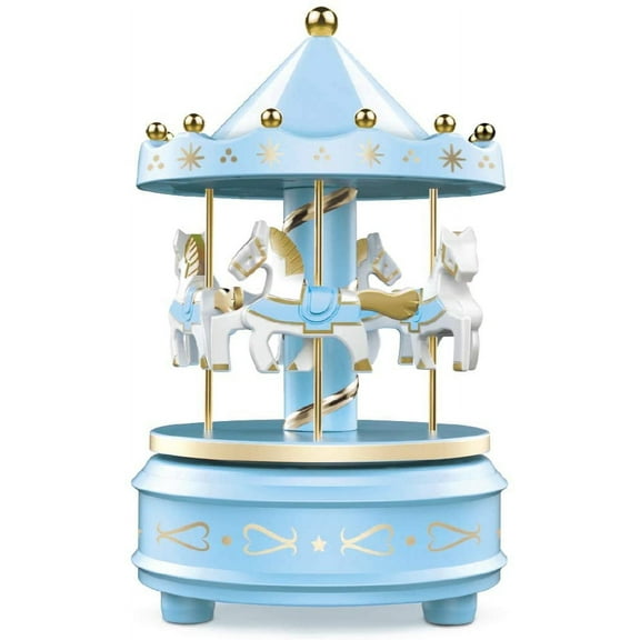 WEofferwhatYOUwant Carousel Music Box Wind-Up