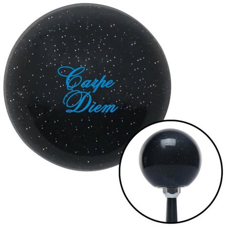 Blue Carpe Diem Black Metal Flake Shift Knob with M16 x 1.5 Insert Shifter Auto Brody