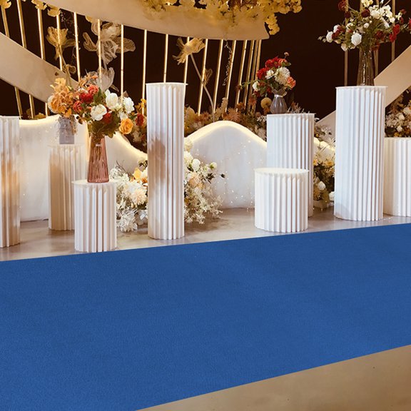 Blue Carpet Runner for Wedding and Party,Indoor/Outdoor Area Rug Non-Slip 33*3Ft Aisle Runner Runway 360GSM Thick