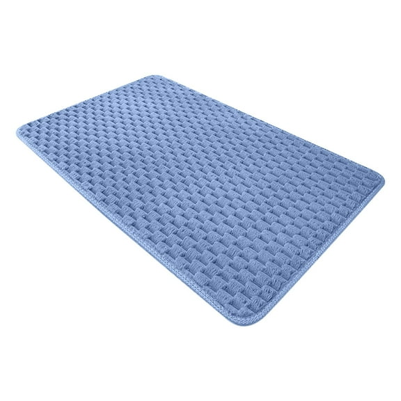 Blue Carpet Soft Comfortable Breathable Fast Absorbent Non Slip Door Mat For Living Room Bedroom Bathroom Kitchen Entrance Anti Fatigue Floor Mat